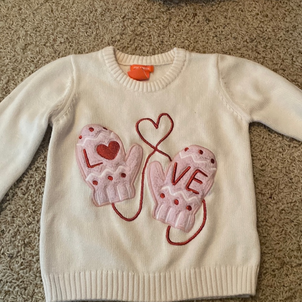 Size 4 Joe Fresh Valentine Sweater